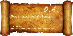 Oestreicher Atlasz névjegykártya